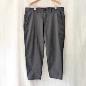 Lululemon ABC Classic-Fit Trouser Gray High Waist Chino Cropped Pants, size 38